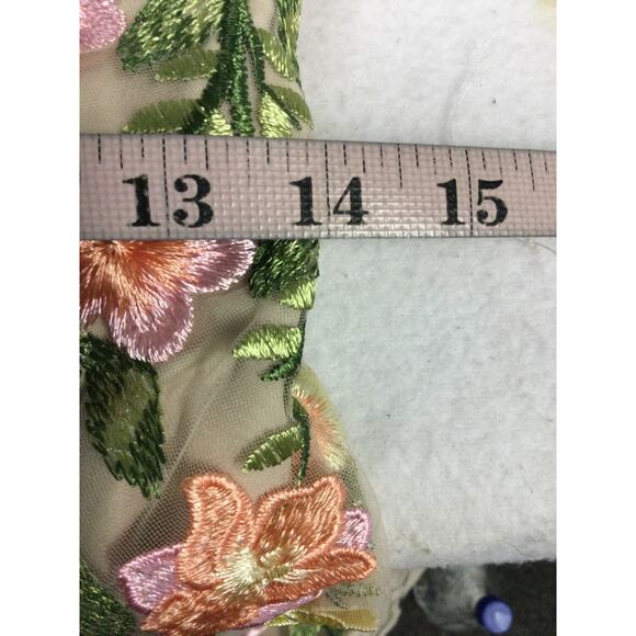 AW BRIDAL 6 S Cream Carole Floral Embroidered Formal Party Maxi Dress 0b13 - Picture 7 of 8